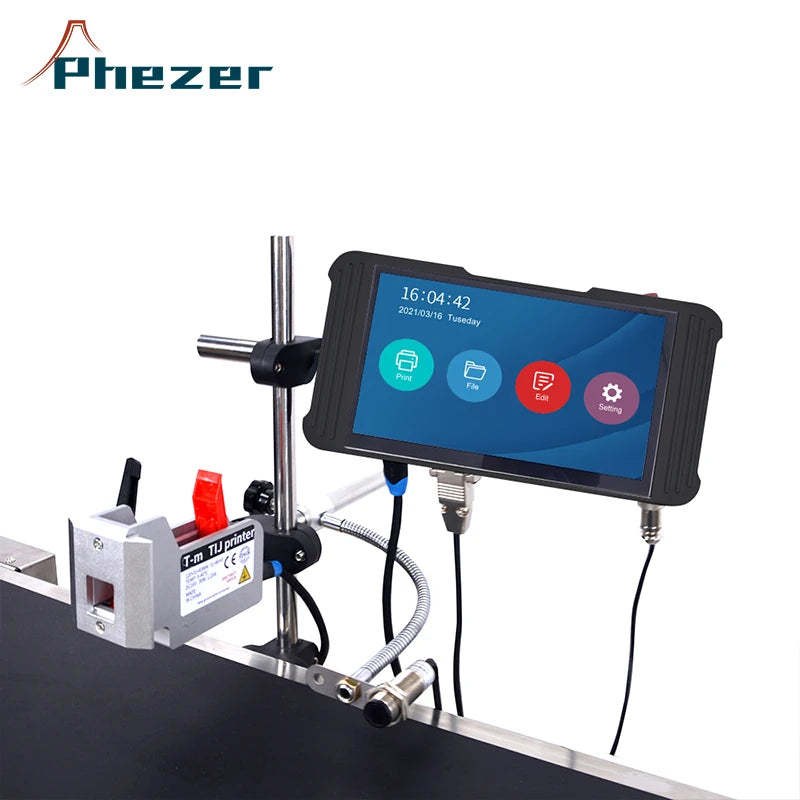 2025 PHEZER High Quality Tij Intelligent Printer Online Pattern Printing Machine