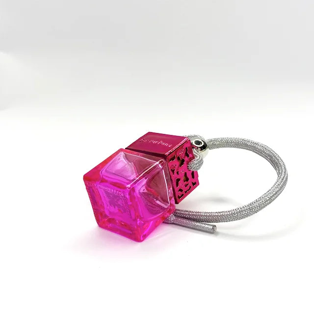 Custom Color Empty Car Perfume Bottle 8ml Glass Hanging Diffuser Air Freshener Bottles