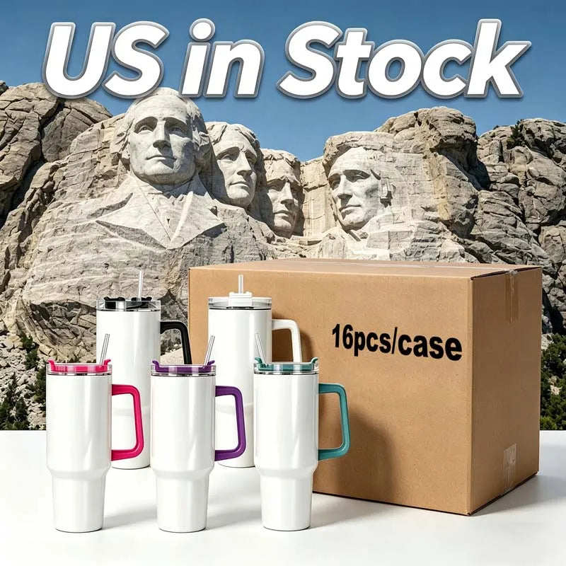 Us Warehouse 40 OZ Colorful Rainbow Plated Easy Clean Camping Gear 40 OZ Vacuum Tumbler for Home Office Outdoor Daily Use
