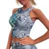 Hot Sale Hawaii Flower and Leaf Printed Summer Breathable Lady Sexy Tops Fashion Polynesian Pattern Vest Women's Skinny Tank Top