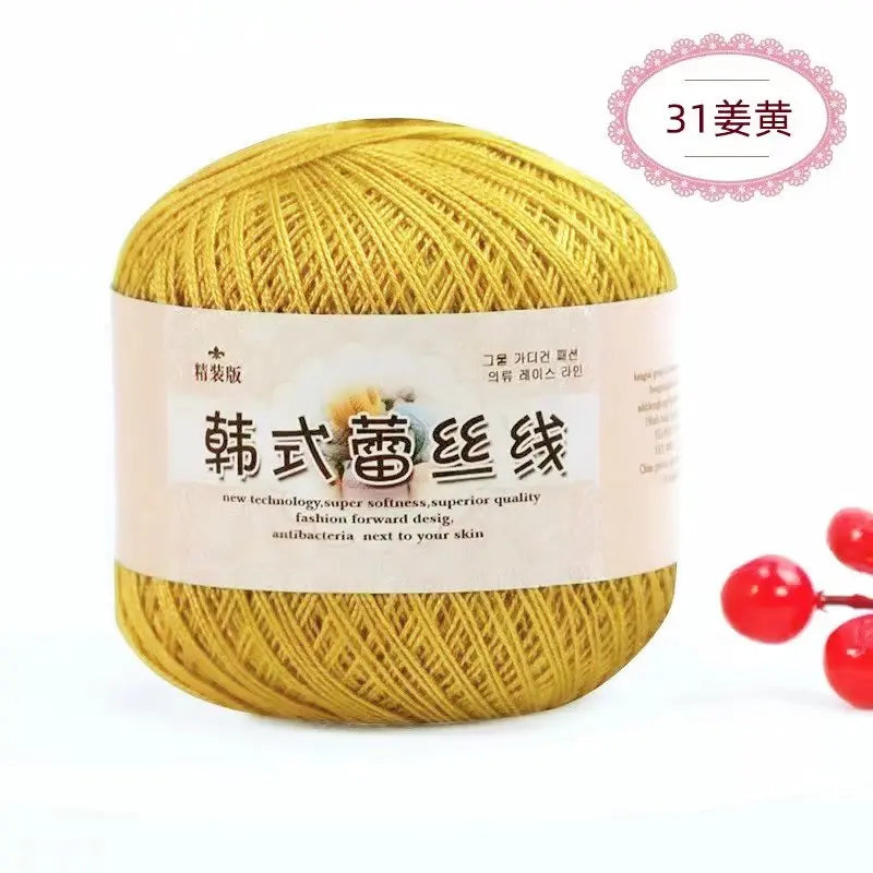 Korean Handmade Knitted Sweater Coaster Jacket DIY Baby Pure Cotton Yarn Carded Dyed Anti-Pilling