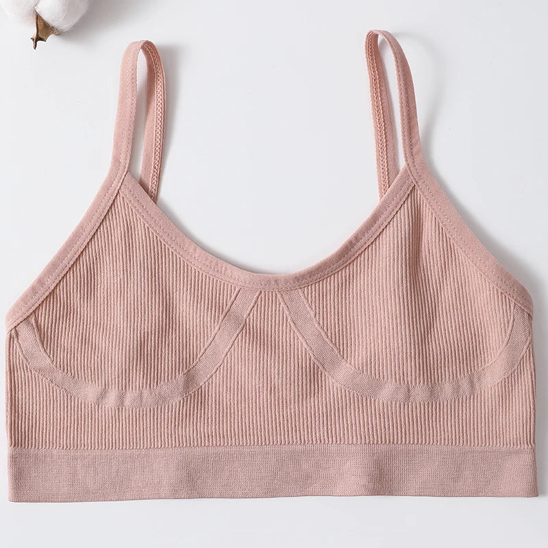 Women Sports Bra Tube Top Push-Up Bra Padded Crop Top Seamless Underwear Female Streetwear Tank Tops Removable Pads Camisole