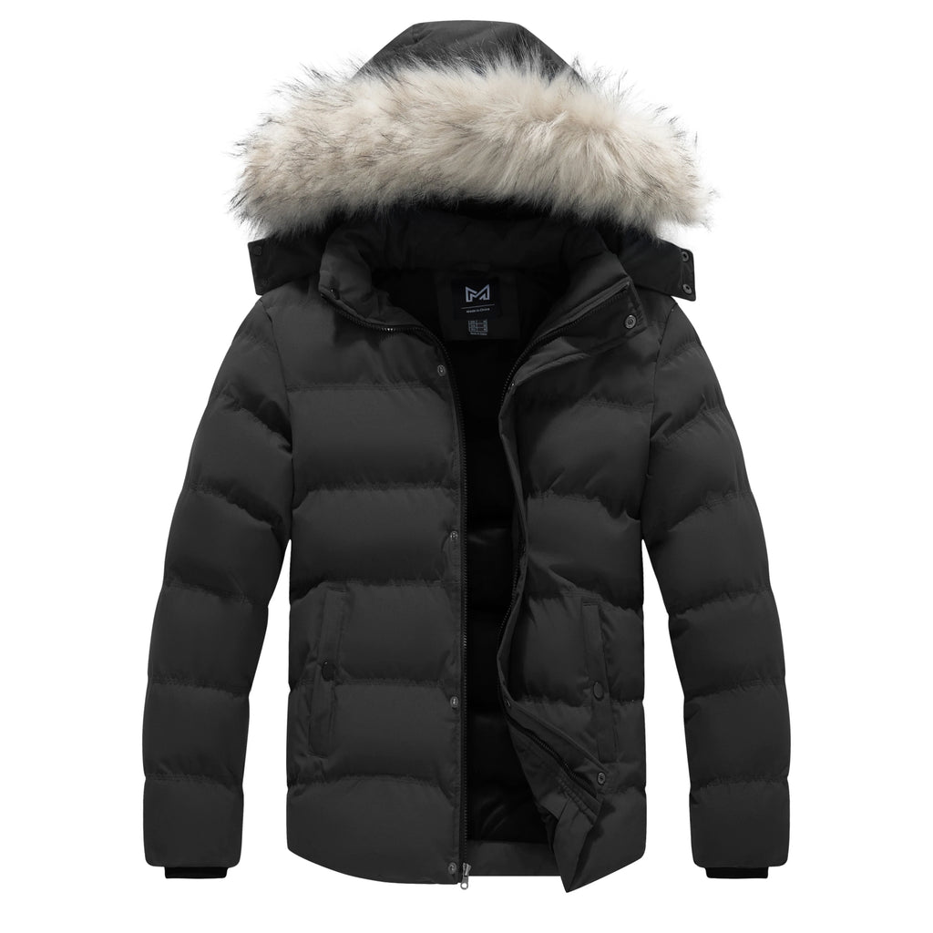 Men's Hooded Winter Coat Warm Puffer Jacket Thicken Quilted Jacket