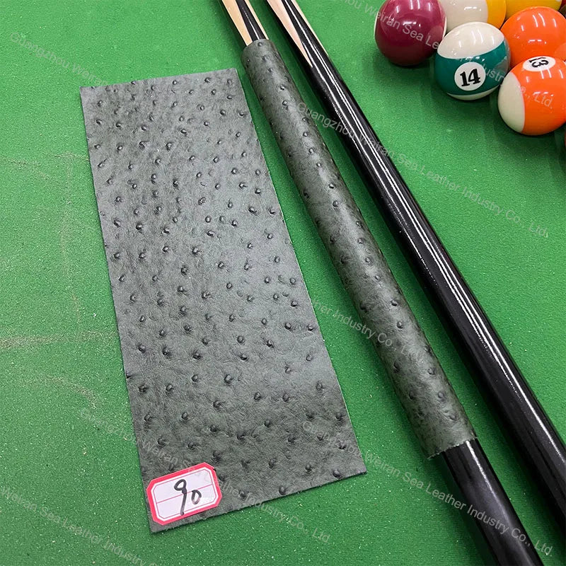 Genuine Cow Skin Pool Billiards Cue Grips Non-Slip Protective Sleeve Wrap with Different Print Pattern Genuine Leather Club Wrap