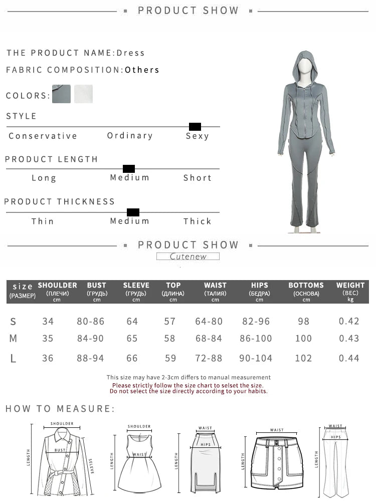 Custom Logo Spring Clothing Casual Women Zipper 2 Piece Set Women Solid Sweat Suit Hooded Women Tracksuit Set