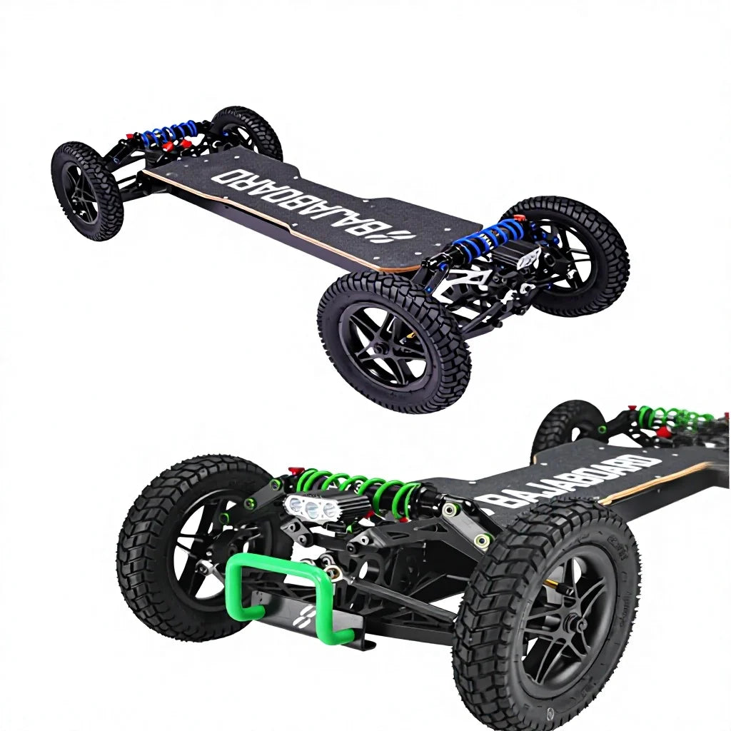 BAJABOARD ATRAX Electric Scooter Canadian Maple Board Long Range 75km 150kg Load Capacity 2WD Off-Road Skateboard Extreme Sport