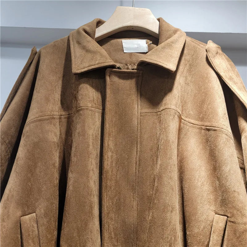 Boutique Wholesale 2025 Autumn New Fashion Lapel Loose Casual Versatile Long Sleeved Women's Jacket