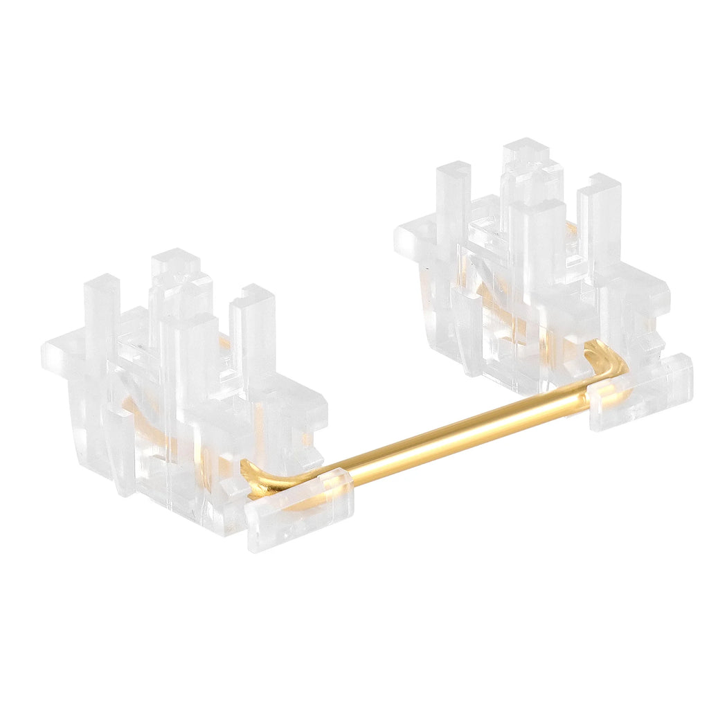 DUROCK Piano Plate Mount Stabilizers 2u 6.25u 7u Panda Stabilizer Gold-plated Wire Plate Stabs Smokey Clear Keyboard Stabilizers