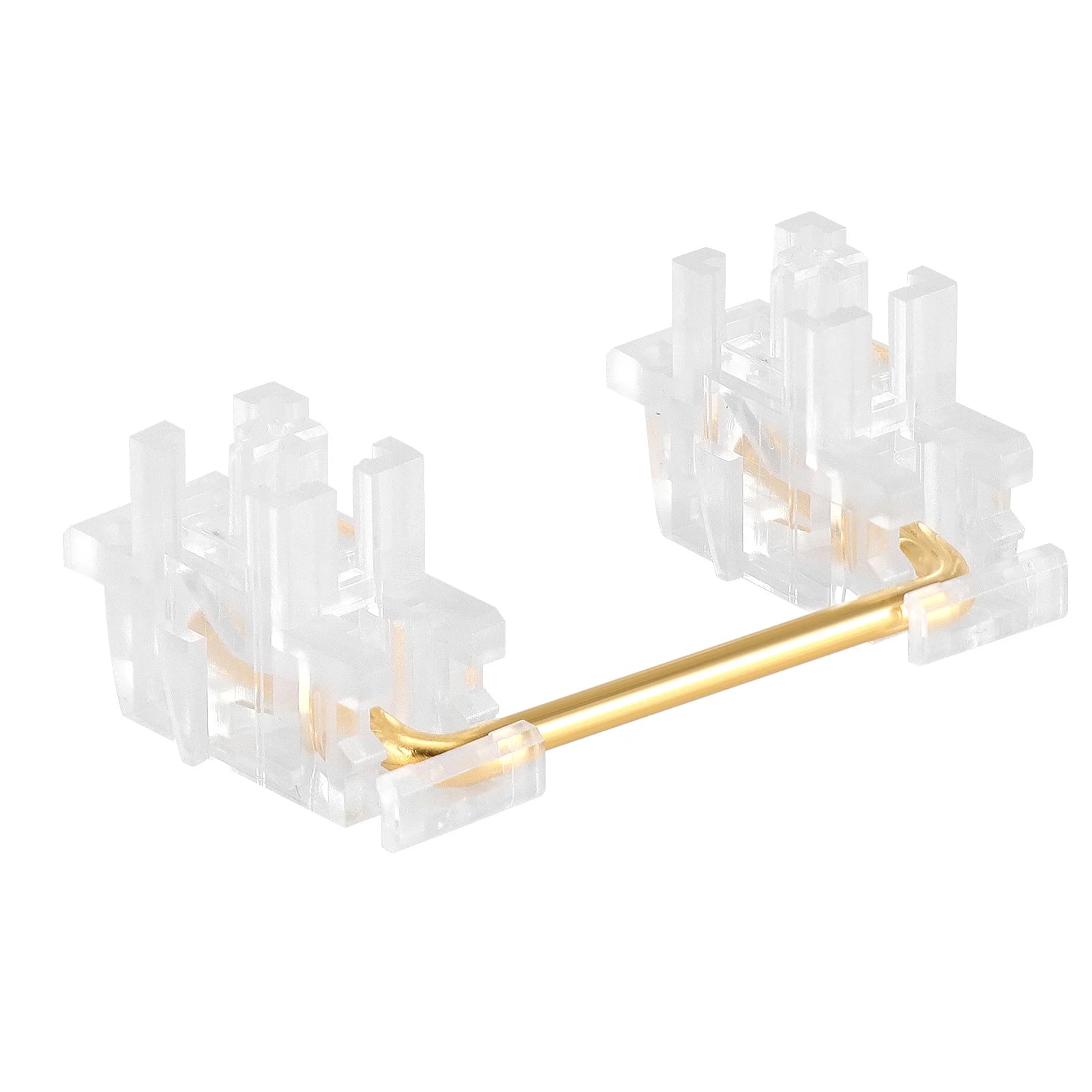 DUROCK Piano Plate Mount Stabilizers 2u 6.25u 7u Panda Stabilizer Gold-plated Wire Plate Stabs Smokey Clear Keyboard Stabilizers
