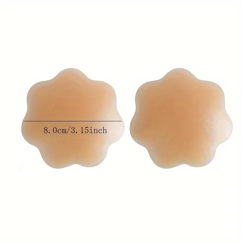 8CM Silicone Waterproof Breathable Matte Invisible Adhesive Nipple Covers & Pasties
