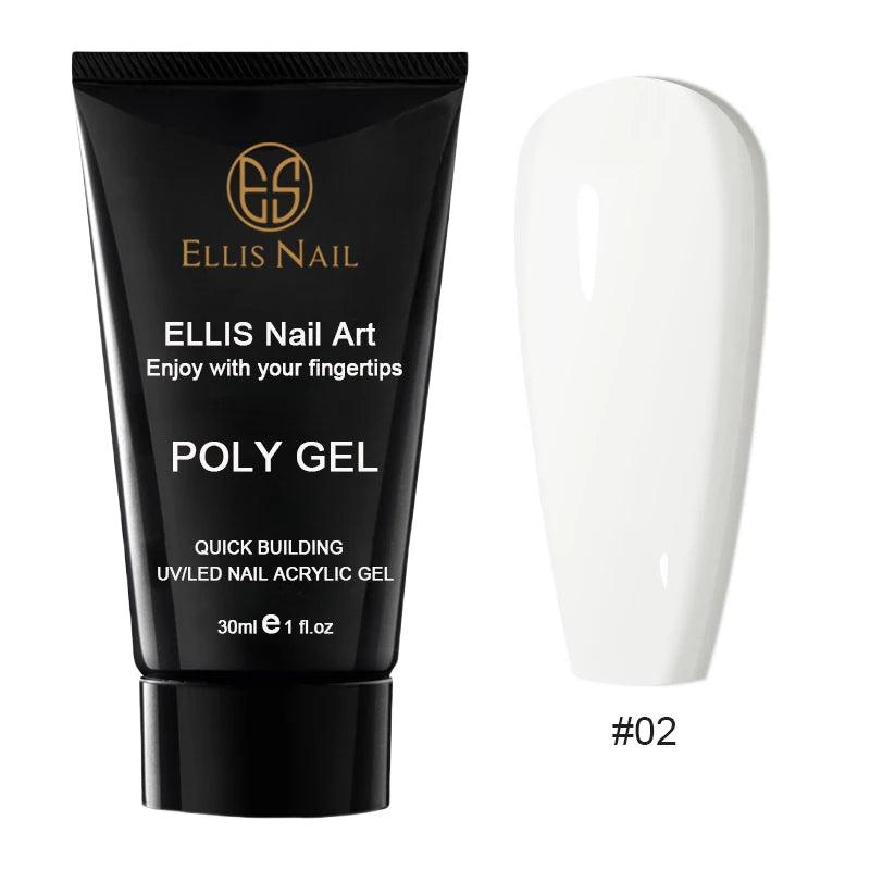 Poly Gel Nail Extension Set 15 Colors 30ml Volume Nude Pink Nail Hard Gel Builder