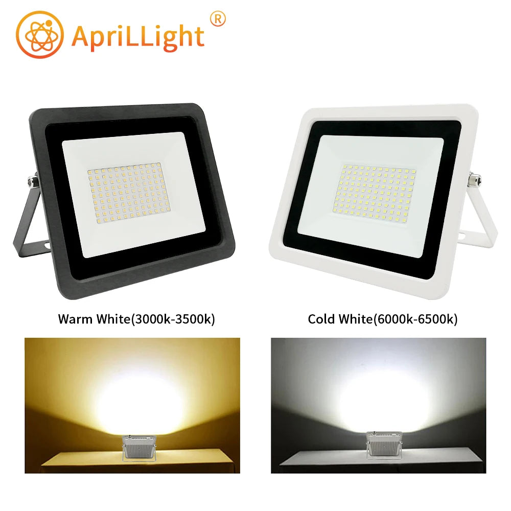 LED Flood Light 100W 50W 30W 20W 10W AC 220V Outdoor IP68 Waterproof Reflector Spotlight Street Light Wall Lamp Garden Lighting