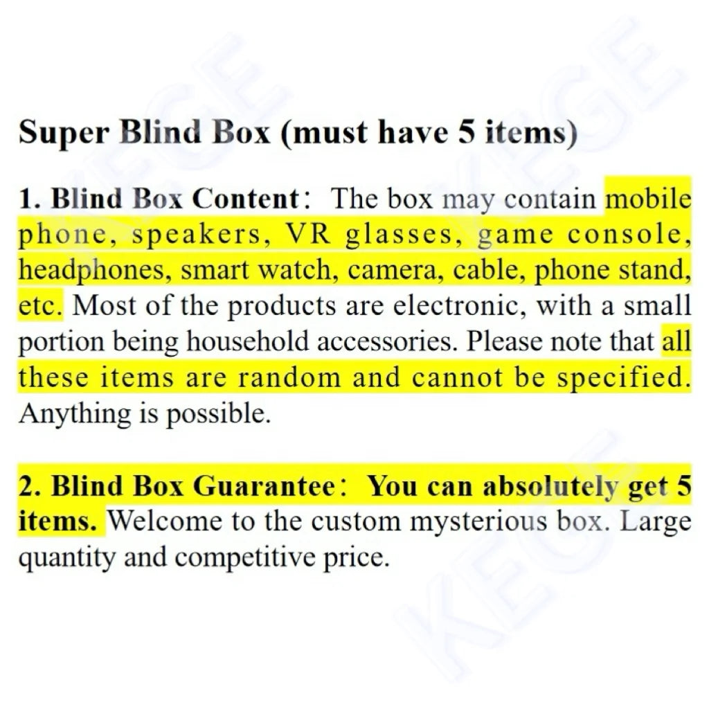 2025 Hot Sales Mystery Box Electronics Festival Lucky Mystery Box 100% Win Random Novelty 3C Electronics Box Practical Gifts