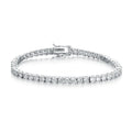 Fine Jewelry Moissanite Chain Hip Hop Bracelet S925 Sterling Silver Cubic Zirconia Tennis Chain