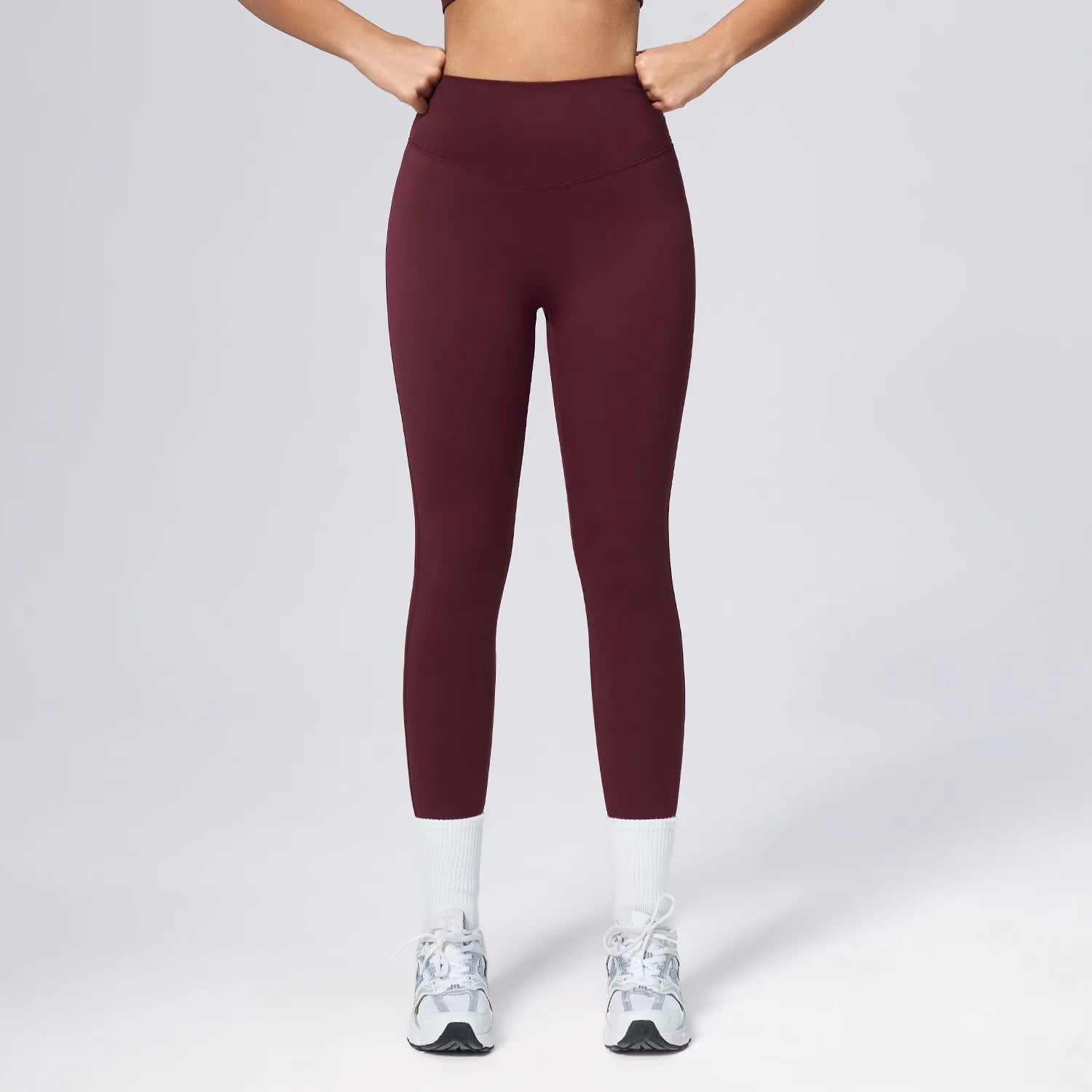 New European American High-waisted Peach-butt Yoga Pants Women Cloud-like Butt-lifting Sports Leggings Breathable Solid No