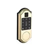 Tuya Smart TT LOCK American Standard Gold Color Built in Fingerprint Deadbolt Smart Keyless Door Lock