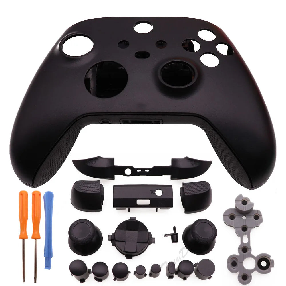 For Xbox Series X S Controller Protective Cover Shell Front After the shell Case and Full set Buttons &Tools & Conductive Rubber
