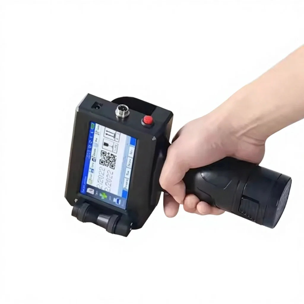 Handheld Inkjet Printer Portable Date Coding TIJ Printer Semi-Automatic Numbering Machine New Fast Dry Ink 1 Year Warranty