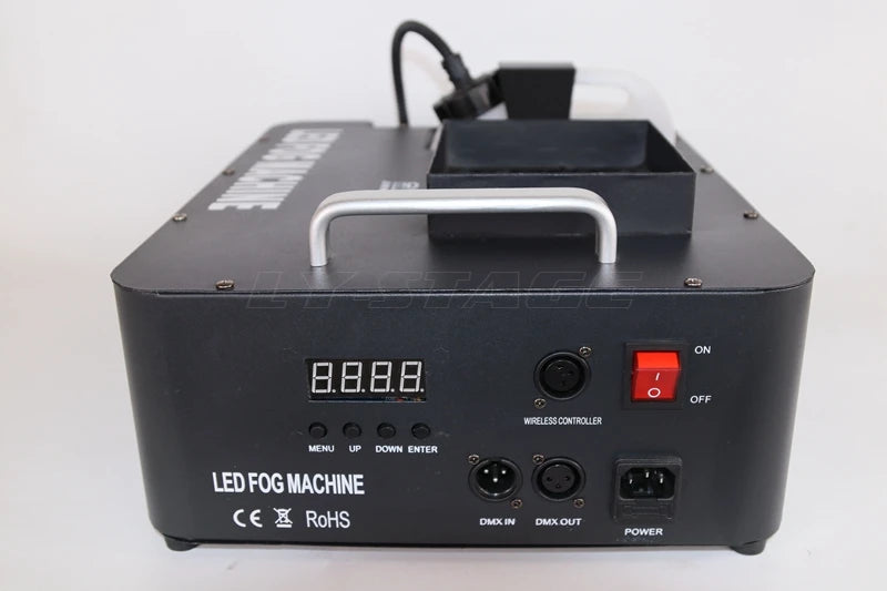 Professional 1500W LED Fog Machine DMX RGB Color for DJ Disco Party Spray Fogger Lighting System 24x3W LED