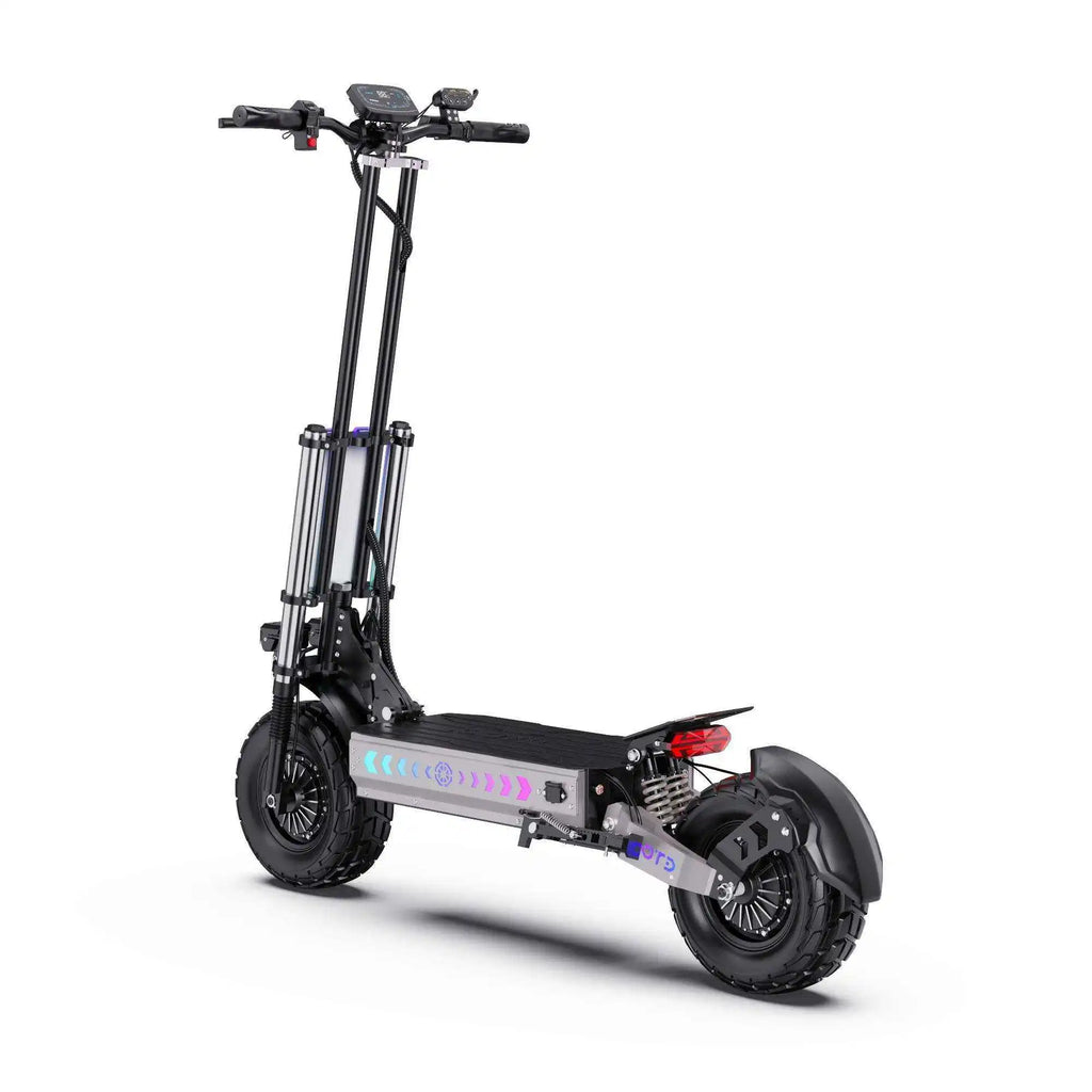 EU Warehouse OOTD T90 Electric Scooter 4200W Peak Dual Motor 60V 31.2Ah Battery 100km Range 13 Inch Off Road Folding E Scooter