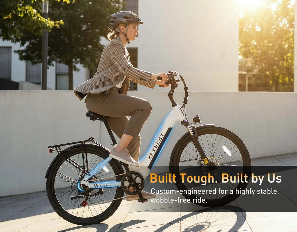 ACTBEST Core 2.0 27.5 US Warehouse Free Shipping Torque Sensor 48V 1200W Peak 28MPH Step-Thru Electric Bike