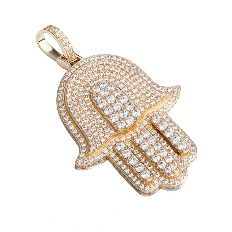 Starspire Jewels 925 Sterling Silver Emerald Cut Moissanite Hip Hop Pendant Bespoke Luxury Fine Jewelry Charm Accessory