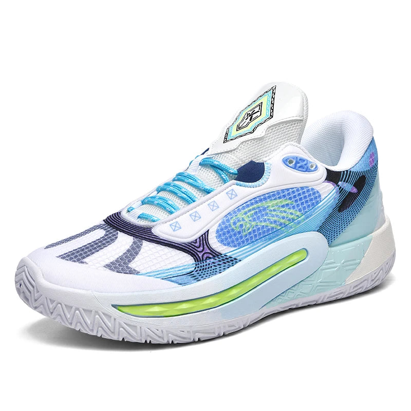 Brand Logo Customize Professional Men Eagle Design Outdoor Sports Sneakers Dark Night Glowing Mesh Women Boys Basketball Shoes