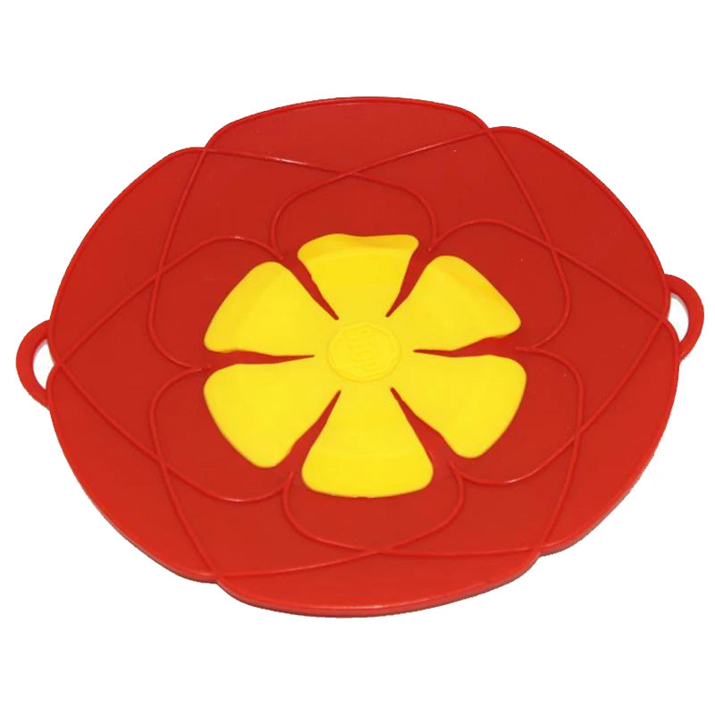 Silicone lid Spill Stopper Cover Pot Pan Cover  Kitchen Accessories Flower Shape Cookware Cooking Tools Kitchen Gadgets