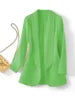 X818 # Best-selling Spring Autumn Women Jackets Elegant Temperament Solid Color V-Neck Long Sleeve Suit Blazers for Women