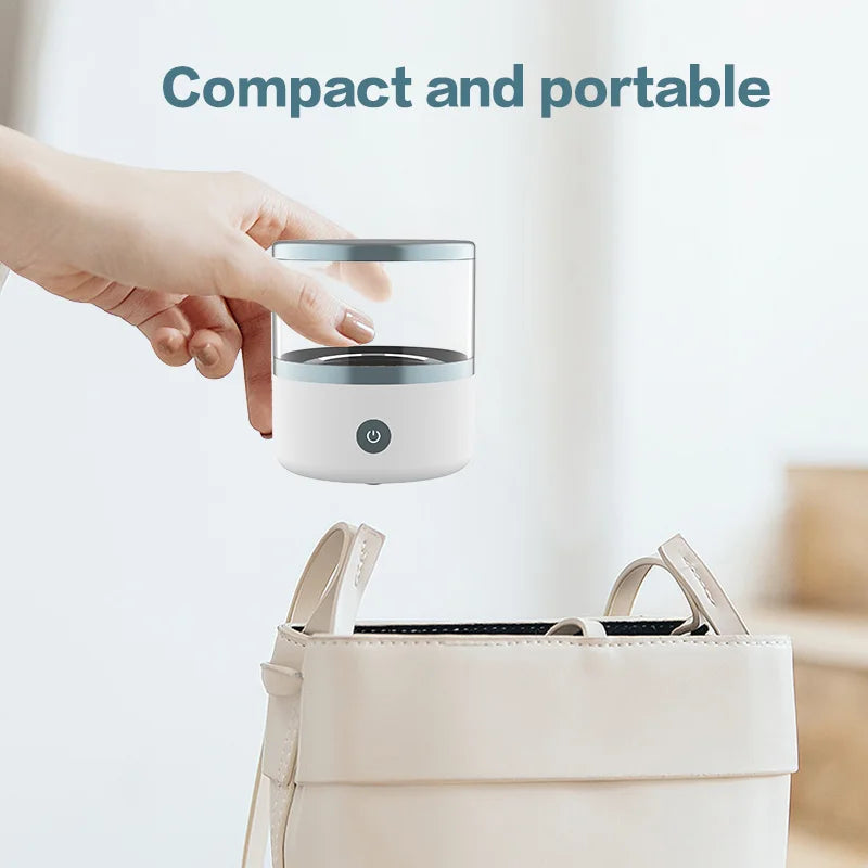 Professional Dental Pod 45KHz Deep Cleaning Machine Rechargeable Portable For Dentures Aligners Mouth Guard Jewelry Watch