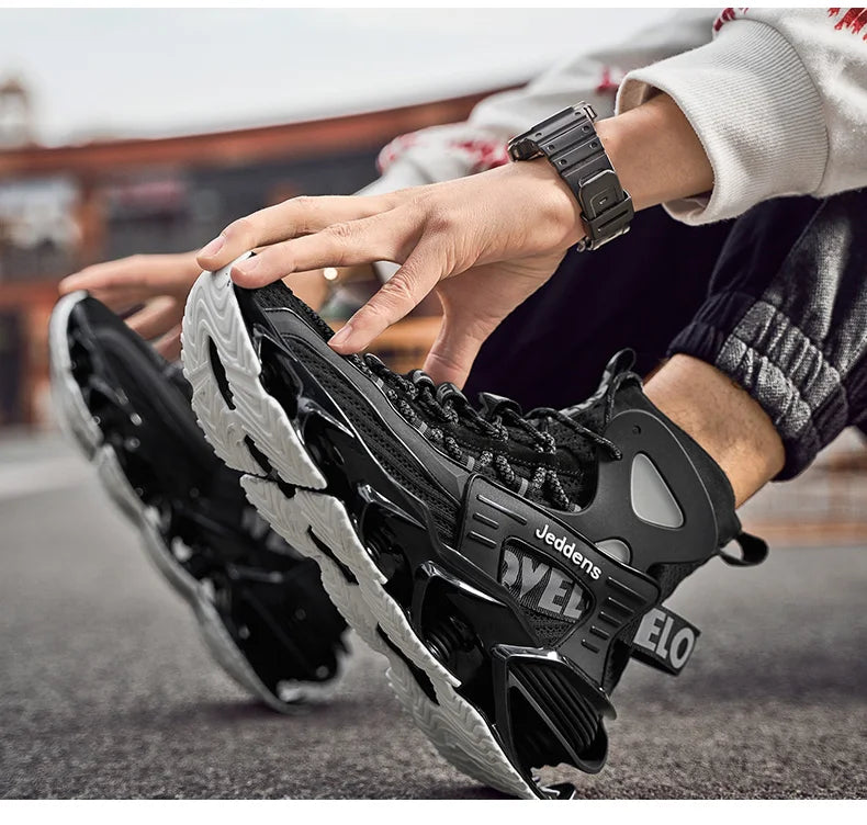 Men's Casual Sneakers Breathable Luxury Trainer Race Shoes Fashion Loafers Running Shoes for Male Comfortable Tenis