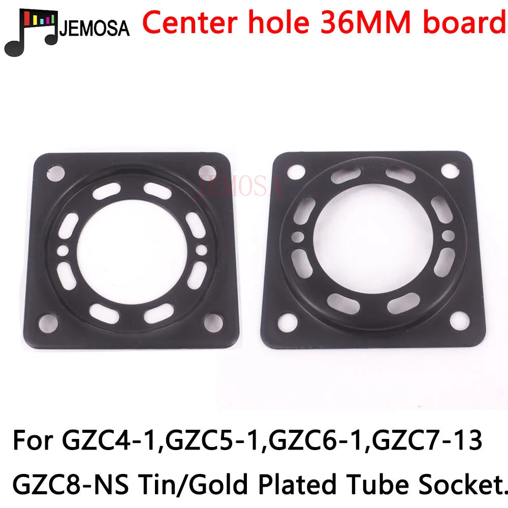 1PC Vacuum Tube Shock Proof Iron Plate Tube Socket Mounting Plate 2A3 300B  KT88 EL34 6V6 KT66 6550 Hifi Audio Tube Amplifier