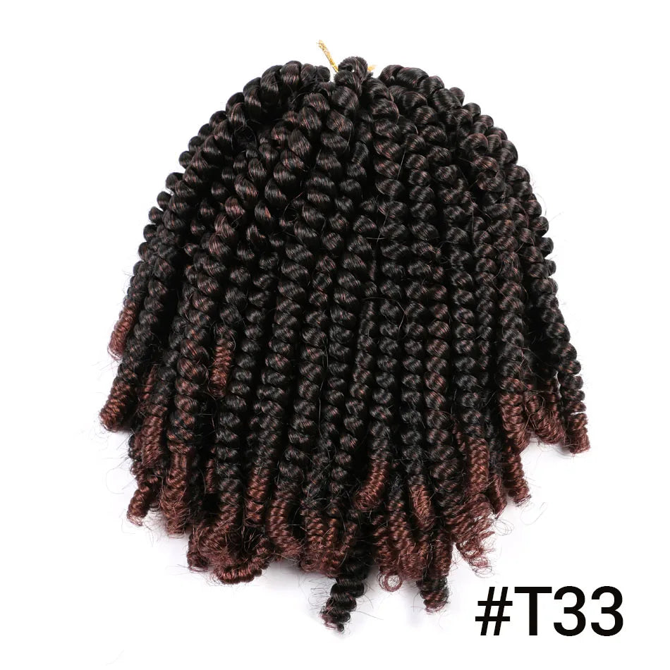 Ombre Spring Twist Braiding Hair Synthetic Crochet Braids Passion Twist Pre-Twist Crochet Hair Extensions Jamaica Bounce Twist