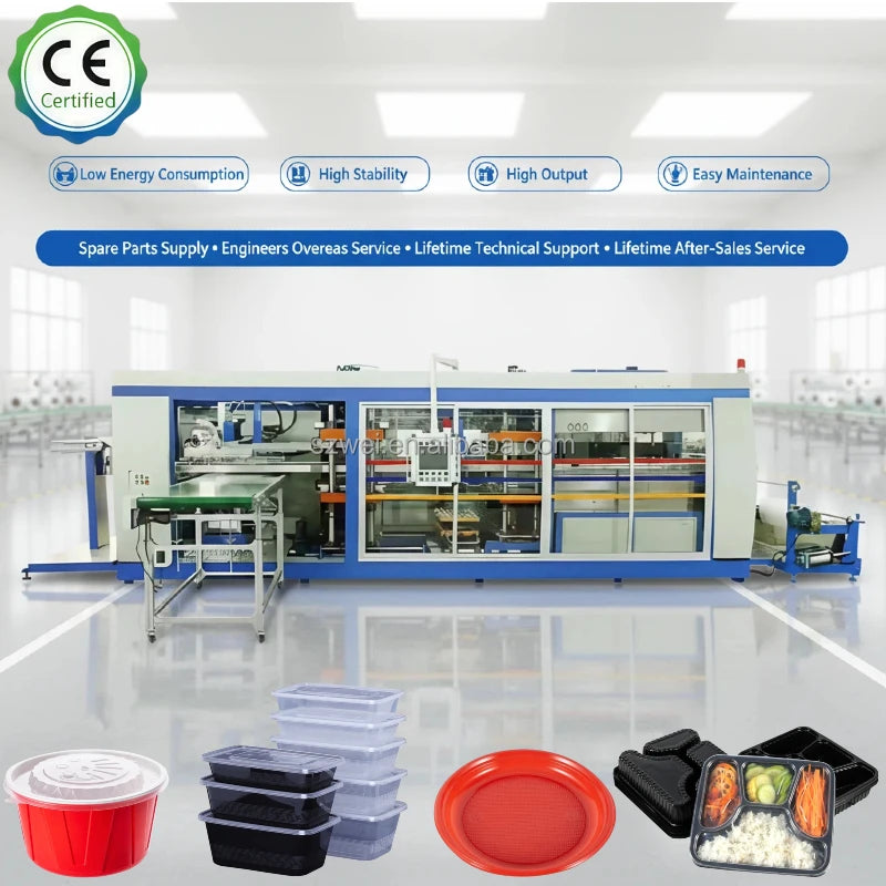 Used Plastic Vacuum Forming Machines for Fruit Box Egg Tray Making | CE | Low Energy, High Output, Stable, Lifetime After-Sales