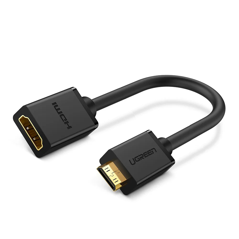 UGREEN Mini HDMI Cable to HDM Adapter Male to Femal Mini HDMI Cable Adapter 4K for Raspberry Pi ZeroW Camcorder Laptop Mini HDMI