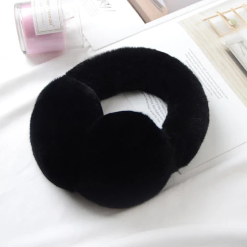 Natural 100% Rex Rabbit Fur Earmuffs Women Fashion Men Warm Russia Winter Real Fur Earmuffs Children Ear Cover fur Earlap Girl