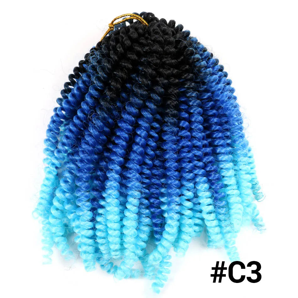 Ombre Spring Twist Braiding Hair Synthetic Crochet Braids Passion Twist Pre-Twist Crochet Hair Extensions Jamaica Bounce Twist