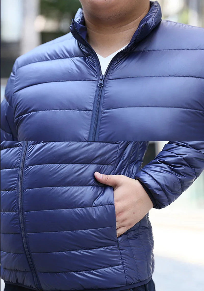 Autumn Winter Men Jackets 10XL Bust 164cm 5XL 6XL 7XL 8XL 9XL Plus Size Coat