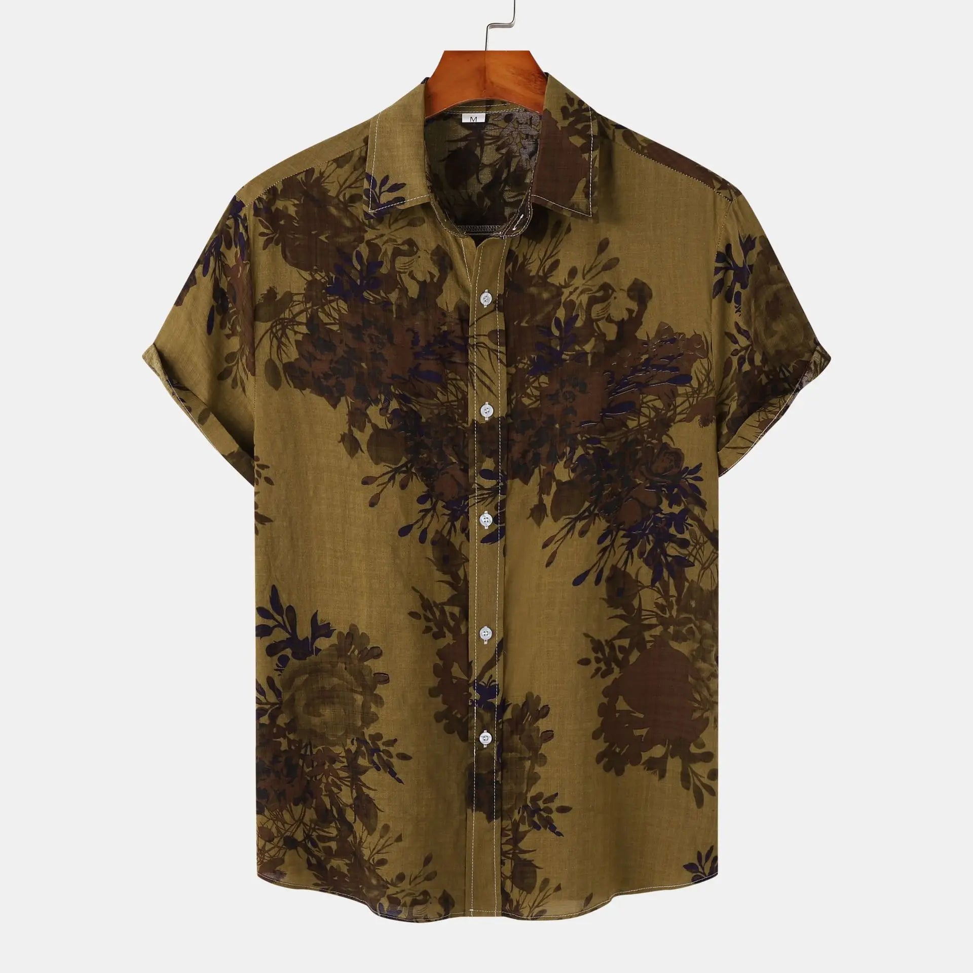 2025 Wholesale Men's Hawaiian Shirt - Summer Short Sleeve Casual (Trendy Floral Printed Shirt, Beach Shirt for Men)