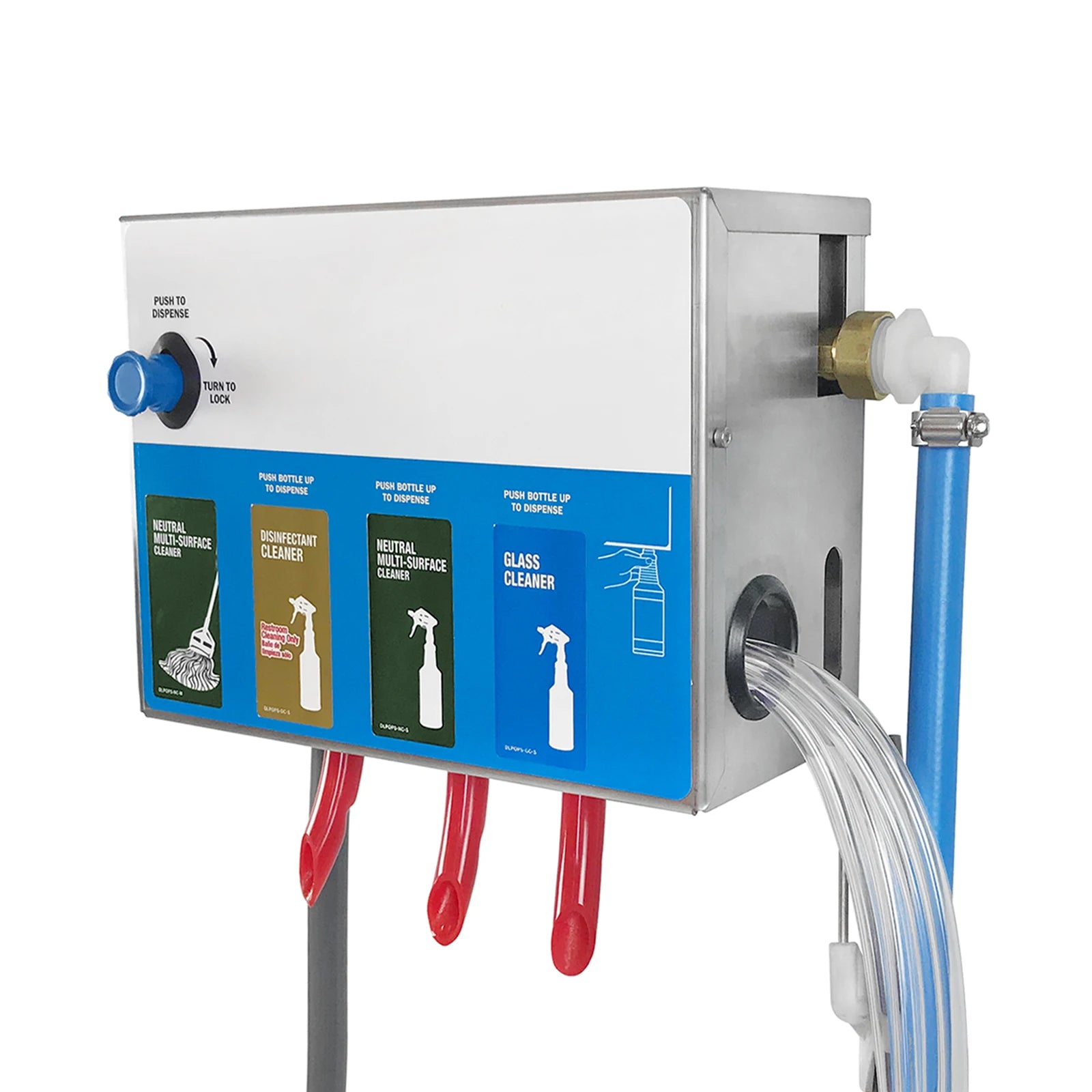 8134-7970  4-products Spray Bottle&Mop Bucket, Chemical Proportioner with Locking Cage