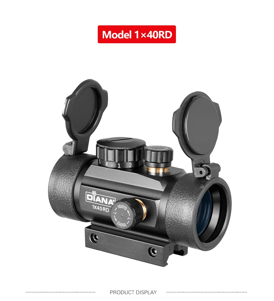 DIANA 3X44 Green Red Dot Sight Scope 2X40 Red Dot 3X42 Tactical Optics Riflescope Fit 11/20mm Rail 1X40 Rifle Sight for Hunting