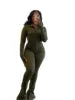 Ladies Autumn Casual Zip Patchwork Jacket Top Top + Bodycon Pants Suits Women'S Tracksuit Women Sports Outfits 2 Piece Set