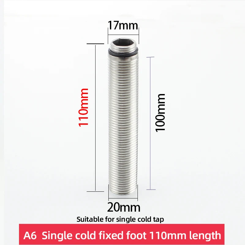 Copper kitchen sink hot and cold faucet accessories base fixed foot screw nut 30 plus filament