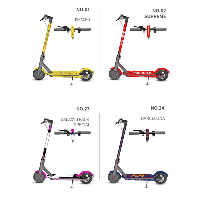 Electric Scooter Full Body PVC Sticker DIY Skateboard Sticker Scooter Pedal Stickers Decal For Xiaomi M365/PRO