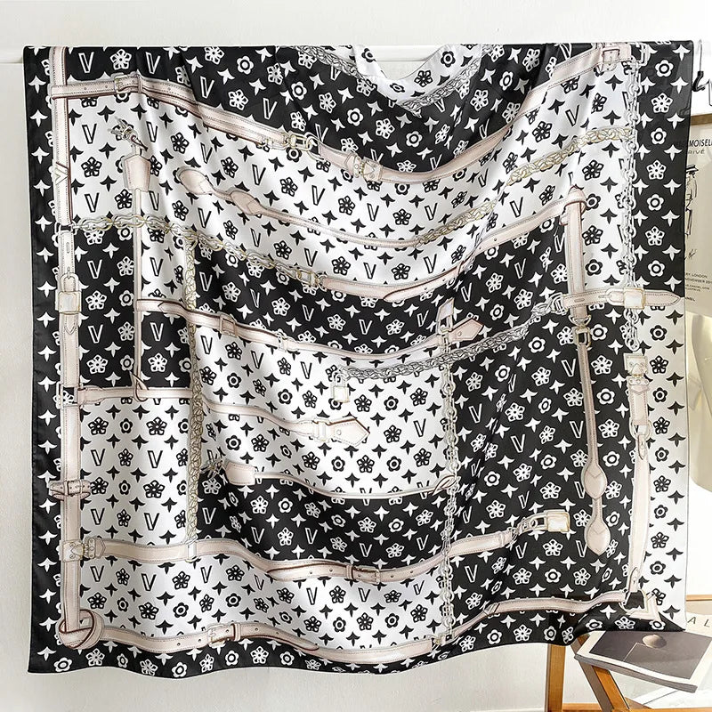 Wholesale High Quality Hot Women Square Scarf Shawls Designer Large Printed Muslim Scarves With 24 Available Patterns
