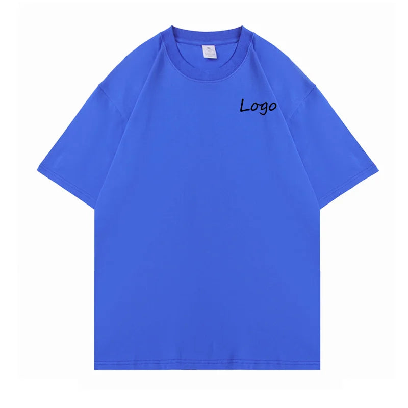2026 Hot Selling Customize Color and Logo Multi-Color Breathable Cotton Fabric Tshirt Men's Round Neck Loose-Fit Fashion T-Shirt