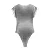 PB&ZA Women 2024 Summer New Fashion Screw Thread Jumpsuits Vintage Short Sleeve Female Playsuits Mujer