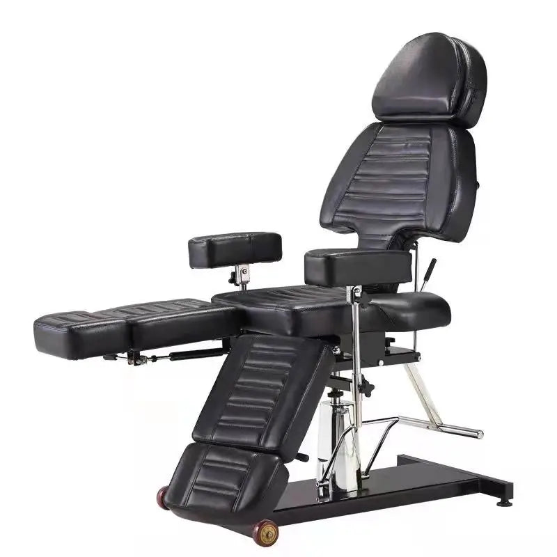 Beautiful Modern Metal Solid Adjustable Head Cosmetic Facial Bed with High-Density Sponge for Salon Beauty Care