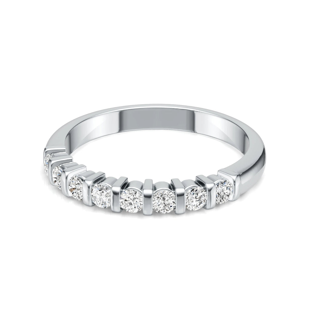 Round Cut 2.5MM VVS1 GRA Moissanite Casual Rings Ladies 925 Sterling Silver Sparkly Couples Fine Jewelry Love Women Wedding Ring