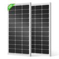 High-efficiency 23% Efficiency 100Watt Bifacial Monocrystalline Solar Panel 12V/24V Battery Designed Off-grid ISO Solar Power